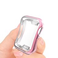 Silikonh&uuml;lle (vollst&auml;ndig gesch&uuml;tzt) 40mm - Pink - Geeignet f&uuml;r Apple Watch 40mm