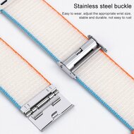 Nylonband mit Clipverschluss - Gr&uuml;n - Geeignet f&uuml;r Apple Watch 44mm / 45mm / 46mm / 49mm