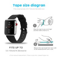 Leinenarmband - Lila - Geeignet f&uuml;r Apple Watch 44mm / 45mm / 46mm / 49mm