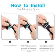 Leinenarmband - Lila - Geeignet f&uuml;r Apple Watch 44mm / 45mm / 46mm / 49mm