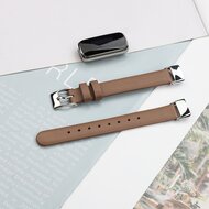 Fitbit Luxe - Lederband - Gr&ouml;&szlig;e: Gro&szlig; - Braun