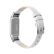 Fitbit Luxe - Lederband - Gr&ouml;&szlig;e: Gro&szlig; - Wei&szlig;