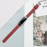 Fitbit Luxe - Lederband - Gr&ouml;&szlig;e: Klein - Rot