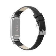 Fitbit Luxe - Lederband - Gr&ouml;&szlig;e: Klein - Schwarz
