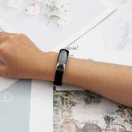 Fitbit Luxe - Lederband - Gr&ouml;&szlig;e: Klein - Schwarz