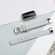 Fitbit Luxe - Lederband - Gr&ouml;&szlig;e: Klein - Wei&szlig;