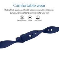 Fitbit Inspire 1 / HR / Ace 2 Silikonband - Gr&ouml;&szlig;e: Gro&szlig; - Blau