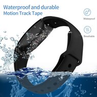 Fitbit Inspire 1 / HR / Ace 2 Silikonband - Gr&ouml;&szlig;e: Gro&szlig; - Schwarz