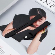 Fitbit Inspire 1 / HR / Ace 2 Silikonband - Gr&ouml;&szlig;e: Gro&szlig; - Schwarz