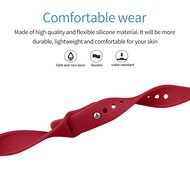 Fitbit Inspire 1 / HR / Ace 2 Silikonband - Gr&ouml;&szlig;e: Large - Weinrot