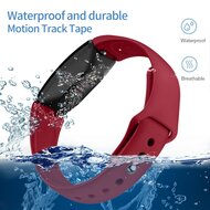 Fitbit Inspire 1 / HR / Ace 2 Silikonband - Gr&ouml;&szlig;e: Large - Weinrot