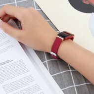 Fitbit Inspire 1 / HR / Ace 2 Segeltuchband - Gr&ouml;&szlig;e: Gro&szlig; - Rot