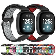 Fitbit Versa 3 &amp; 4 / Sense 1 &amp; 2 - Sport Edition - Gro&szlig; - Schwarz + Rosa