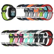 Fitbit Versa 3 &amp; 4 / Sense 1 &amp; 2 - Sport Edition - Gro&szlig; - Schwarz + Rosa