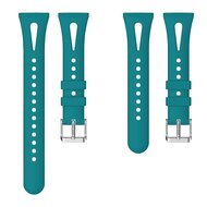 Fitbit Versa 3 &amp; 4 / Sense 1 &amp; 2 - Sportband Teardrop Design - Gro&szlig; - Blau-gr&uuml;n