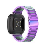 Fitbit Versa 3/4 &amp; Sense 1/2 Metall-Gliederarmband - Multicolour