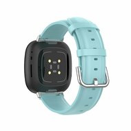 Fitbit Versa 3/4 &amp; Sense 1/2 Lederband - Hellblau
