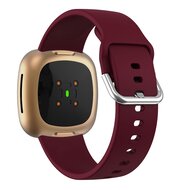 Fitbit Versa 3 &amp; 4 / Sense 1 &amp; 2 - Silikonband - Weinrot