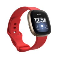 Fitbit Versa 3 &amp; 4 / Sense 1 &amp; 2 Sportarmband - Rot - Gr&ouml;&szlig;e: M/L