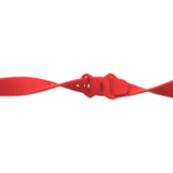 Fitbit Versa 3 &amp; 4 / Sense 1 &amp; 2 Sportarmband - Rot - Gr&ouml;&szlig;e: M/L