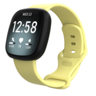 Fitbit Versa 3 &amp; 4 / Sense 1 &amp; 2 Sportarmband - Gelb - Gr&ouml;&szlig;e: M/L