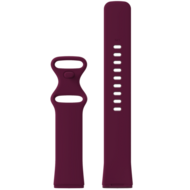 Fitbit Versa 3 &amp; 4 / Sense 1 &amp; 2 Sportarmband - Weinrot - Gr&ouml;&szlig;e: M/L