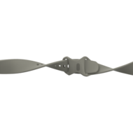 Fitbit Versa 3 &amp; 4 / Sense 1 &amp; 2 Sportarmband - Grau - Gr&ouml;&szlig;e: M/L