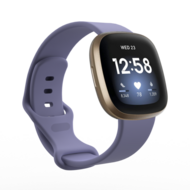 Fitbit Versa 3 &amp; 4 / Sense 1 &amp; 2 Sportarmband - Flieder - Gr&ouml;&szlig;e: S/M