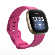 Fitbit Versa 3 &amp; 4 / Sense 1 &amp; 2 Sportarmband - Rosa - Gr&ouml;&szlig;e: S/M