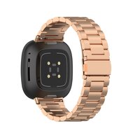 Fitbit Versa 3/4 &amp; Sense 1/2 Metallgliederarmband - Ros&eacute;gold