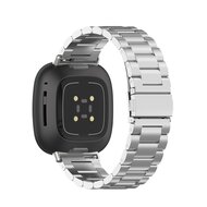 Fitbit Versa 3/4 &amp; Sense 1/2 Metallgliederband - Silber