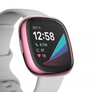 Fitbit Versa 3 / Sense Soft TPU Fall (vollst&auml;ndig gesch&uuml;tzt) - Rosa