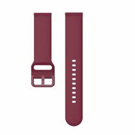 Fitbit Versa 1 / 2 &amp; Lite Silikon-Sportband mit Schnallenverschluss - Weinrot - Gr&ouml;&szlig;e: Large