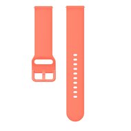 Fitbit Versa 1 / 2 &amp; Lite Silikon-Sportband mit Schnallenverschluss - Coral Orange - Gr&ouml;&szlig;e: Small