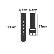 Fitbit Versa 1 / 2 &amp; Lite Silikon-Sportband mit Schnallenverschluss - Coral Orange - Gr&ouml;&szlig;e: Small