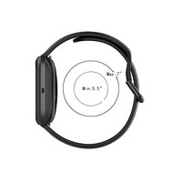 Fitbit Versa 1 / 2 &amp; Lite Silikon-Sportband mit Schnallenverschluss - Dunkelblau - Gr&ouml;&szlig;e: Small