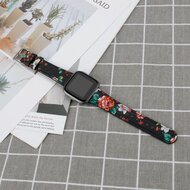 Fitbit Versa 1 / 2 &amp; Lite Lederband - Blumendruck