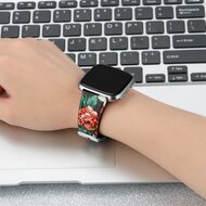 Fitbit Versa 1 / 2 &amp; Lite Lederband - Blumendruck