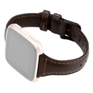 Fitbit Versa 1 / 2 &amp; Lite Lederband - Dunkelbraun
