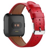 Fitbit Versa 1 / 2 &amp; Lite Lederband - Rot