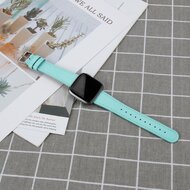 Fitbit Versa 1 / 2 &amp; Lite Lederband - Blau gr&uuml;n