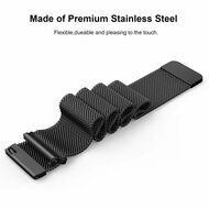 Fitbit Versa 1 / 2 &amp; Lite milanaise Armband - Gr&ouml;&szlig;e: Klein - Dunkelblau