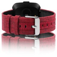 Fitbit Versa 1 / 2 &amp; Lite Canvas Denim Armband - Rot