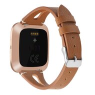 Fitbit Versa 1/ 2 &amp; Lite Armband TPU Leder - Braun