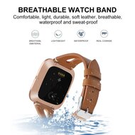 Fitbit Versa 1/ 2 &amp; Lite Armband TPU Leder - Braun