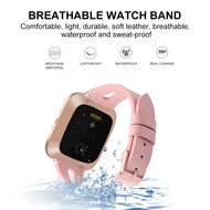 Fitbit Versa 1 / 2 &amp; Lite Armband TPU Leder - Rosa