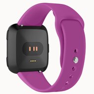 Fitbit Versa 1 / 2 &amp; Lite Silikonband - Gr&ouml;&szlig;e: Gro&szlig; - Lila