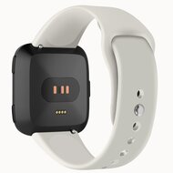 Fitbit Versa 1 / 2 &amp; Lite Silikonband - Gr&ouml;&szlig;e: Klein - Ecru