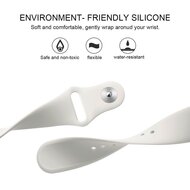 Fitbit Versa 1 / 2 &amp; Lite Silikonband - Gr&ouml;&szlig;e: Klein - Ecru