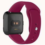 Fitbit Versa 1 / 2 &amp; Lite Silikonband - Gr&ouml;&szlig;e: Klein - Weinrot